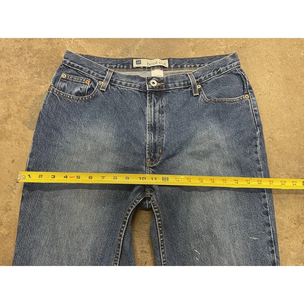 Gap Jeans Womens 14 Long Mid Rise Medium Wash Blue Boot Cut‎ 100% Cotton Denim